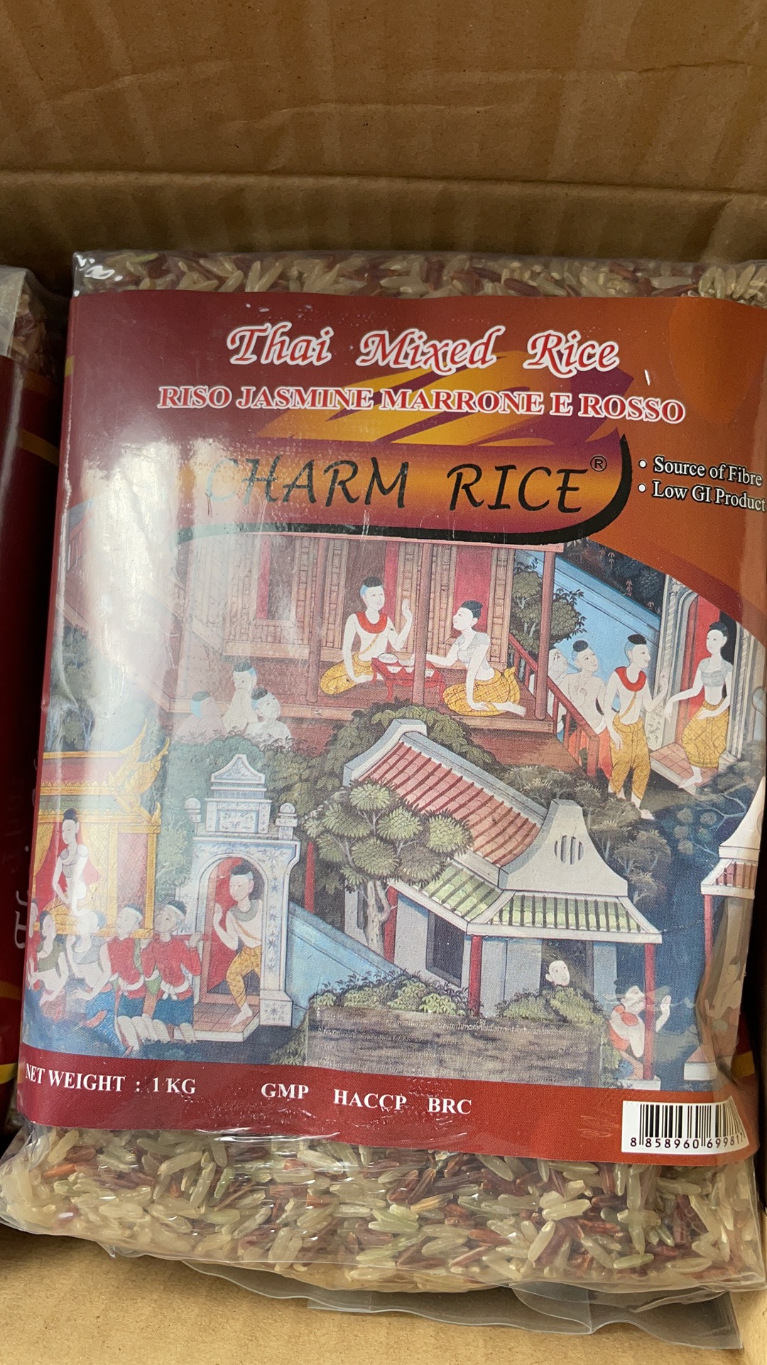 RISO JASMINE THAI MIX 1KG x10PZ 泰国两色混合米